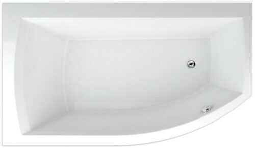 Asymetrická vana Teiko Thera 160x98 cm akrylát levá V110160L04T12001 Teiko