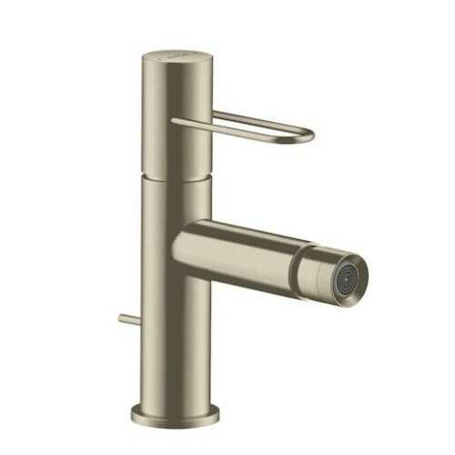 Bidetová baterie Hansgrohe Axor Uno s výpustí kartáčovaný nikl 38211820 Hansgrohe