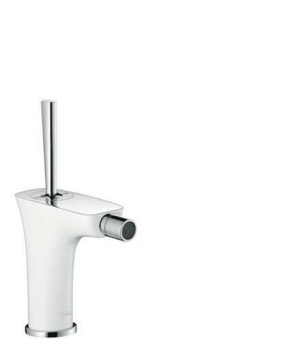 Bidetová baterie Hansgrohe PuraVida s výpustí bílá/chrom 15270400 Hansgrohe