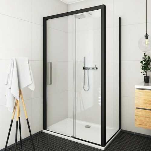 Boční zástěna ke sprchovým dveřím 80x205 cm Roth Exclusive Line černá matná 563-8000000-05-02 Roth
