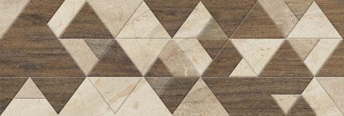 Dekor Fineza Adore beige triangles 20x60 cm mat DADORE26TR Fineza