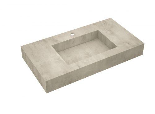 Deska se zabudovaným umyvadlem Salgar Compakt 90x12x51 cm beton 87248 Salgar