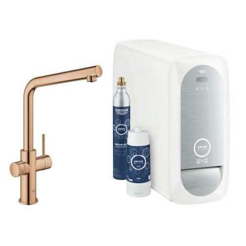 Dřezová baterie Grohe Blue Home s filtrem Warm Sunset 31454DA1 Grohe