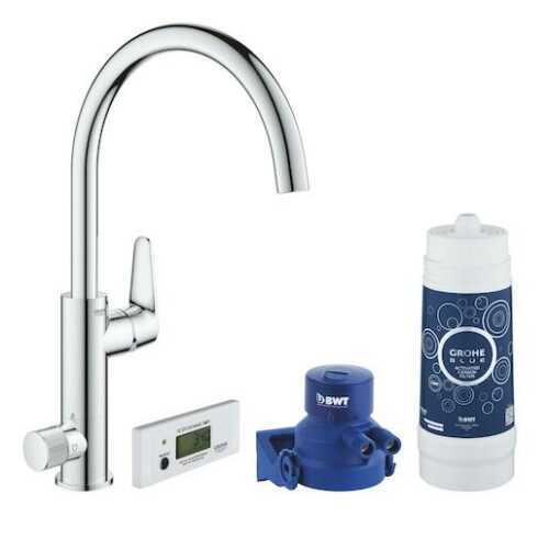 Dřezová baterie Grohe Blue Pure BauCurve s filtrem chrom 30385000 Grohe