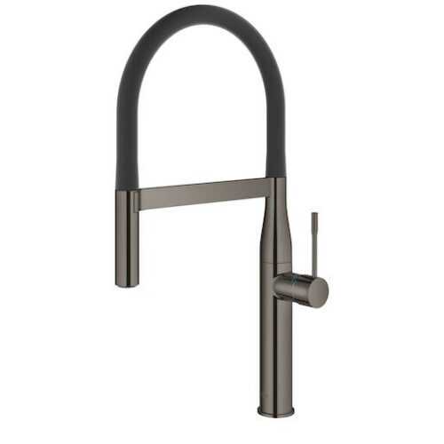 Dřezová baterie Grohe Essence se silikonovým ramínkem Hard Graphite 30294A00 Grohe