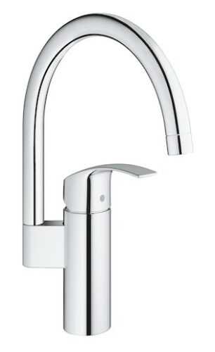 Dřezová baterie Grohe Eurosmart New s výpustí chrom 33202002 Grohe