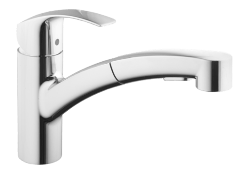 Dřezová baterie Grohe Eurosmart New s vytahovací sprškou chrom 30305000 Grohe