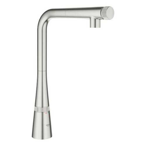 Dřezová baterie Grohe Zedra SmartControl s otočným raménkem supersteel 31593DC2 Grohe