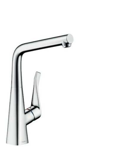 Dřezová baterie Hansgrohe Metris M71 s otočným raménkem chrom 14822000 Hansgrohe