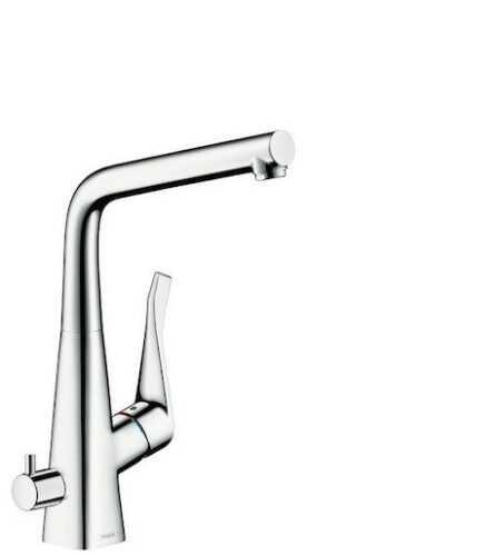 Dřezová baterie Hansgrohe Metris M71 s otočným raménkem chrom 14888000 Hansgrohe