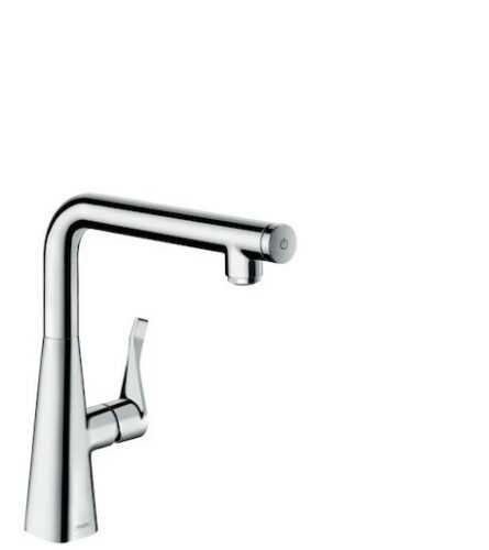 Dřezová baterie Hansgrohe Metris Select M71 s otočným raménkem chrom 14847000 Hansgrohe