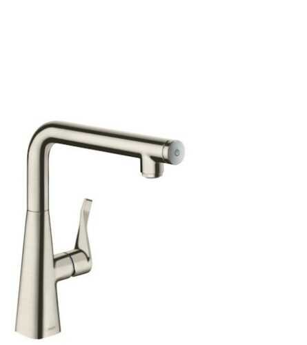 Dřezová baterie Hansgrohe Metris Select M71 s otočným raménkem vzhled nerezu 14847800 Hansgrohe