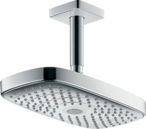 Hlavová sprcha Hansgrohe Raindance Select E strop včetně sprchového ramena bílá/chrom 26608400 Hansgrohe