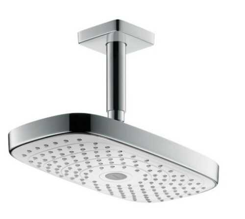 Hlavová sprcha Hansgrohe Raindance Select E strop včetně sprchového ramena bílá/chrom 27384400 Hansgrohe