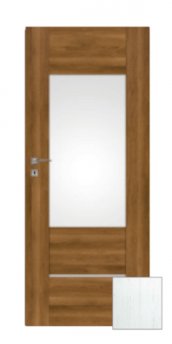 Interiérové dveře Naturel Aura levé 80 cm borovice bílá AURA3BB80L Naturel