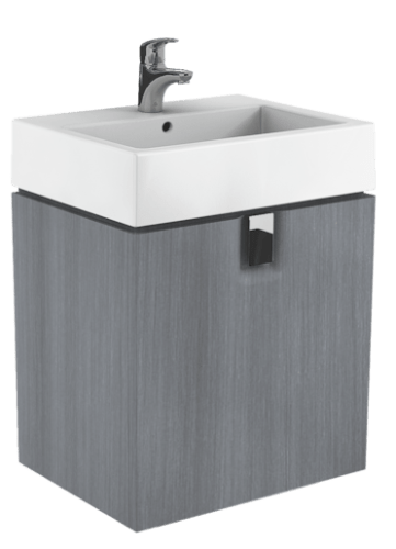 Koupelnová skříňka pod umyvadlo Kolo Twins 60x46x57 cm grafit stříbrný 89499000 Kolo