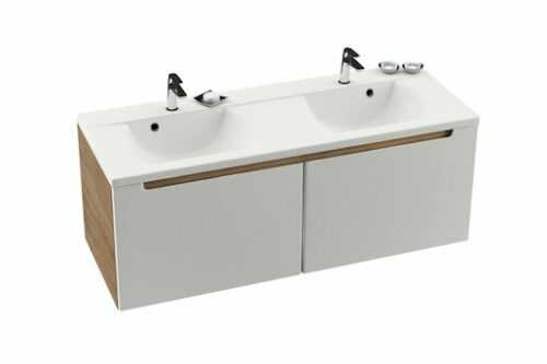 Koupelnová skříňka pod umyvadlo Ravak Classic 130x49 cm cappuccino/bílá X000000958 Ravak
