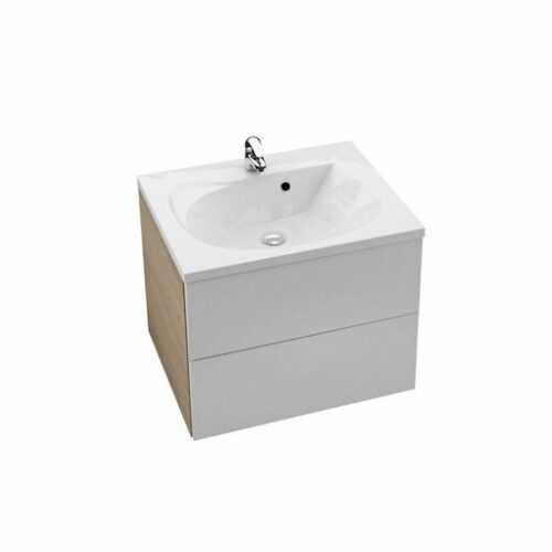 Koupelnová skříňka pod umyvadlo Ravak Rosa 76x49 cm cappuccino/bílá X000001295 Ravak