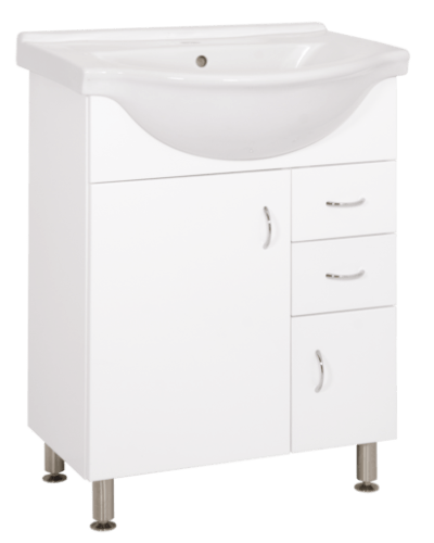 Koupelnová skříňka s umyvadlem Keramia Pro 60x50 cm bílá PRO60DV Keramia