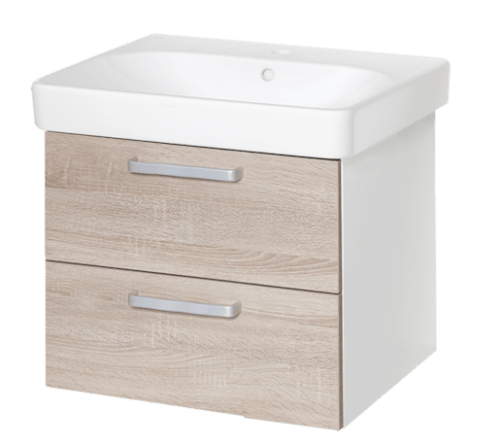 Koupelnová skříňka s umyvadlem Naturel Vario Dekor 60x48 cm dub bardolino VARIO60ZBIDB Naturel