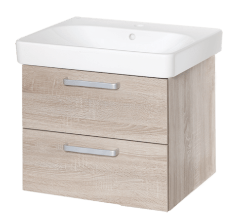 Koupelnová skříňka s umyvadlem Naturel Vario Dekor 60x48 cm dub bardolino VARIO60ZDBDB Naturel