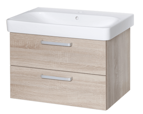 Koupelnová skříňka s umyvadlem Naturel Vario Dekor 75x48 cm dub bardolino VARIO75ZDBDB Naturel