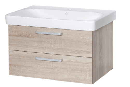 Koupelnová skříňka s umyvadlem Naturel Vario Dekor 90x48 cm dub bardolino VARIO90ZDBDB Naturel
