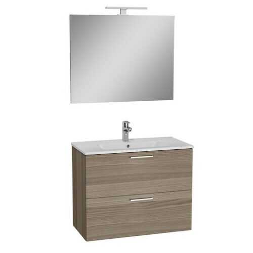 Koupelnová skříňka s umyvadlem zrcadlem a osvětlením Vitra Mia 79x61x39