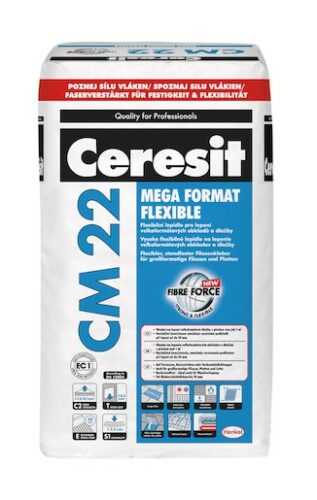Lepidlo Ceresit CM 22 šedá 25 kg C2TE S1 CM2225 Ceresit