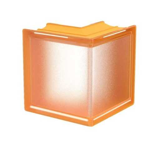 Luxfera Glassblocks MiniGlass meruňková 15x15x8 cm sklo MGSCORAPR Glassblocks