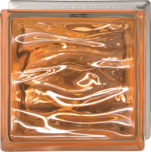 Luxfera Glassblocks Perla Ambra 19x19x8 cm sklo AQBQ19PAMB Glassblocks