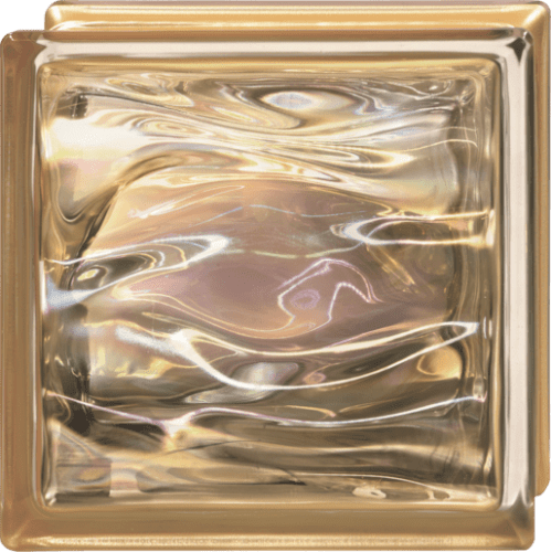 Luxfera Glassblocks Perla Oro 19x19x8 cm sklo AQBQ19PORO Glassblocks