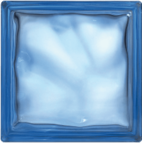 Luxfera Glassblocks blue 19x19x8 cm sklo 1908WBLUE Glassblocks