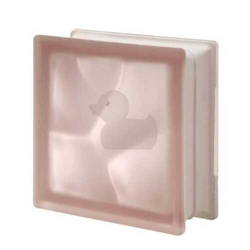 Luxfera Glassblocks pink 19x19x8 cm sklo 1908WPINK2S Glassblocks