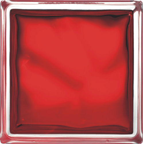 Luxfera Glassblocks red 19x19x8 cm sklo 1908WREBR Glassblocks