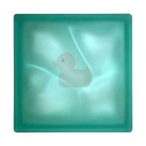 Luxfera Glassblocks turquoise 19x19x8 cm sklo 1908WTURQUOISE2S Glassblocks