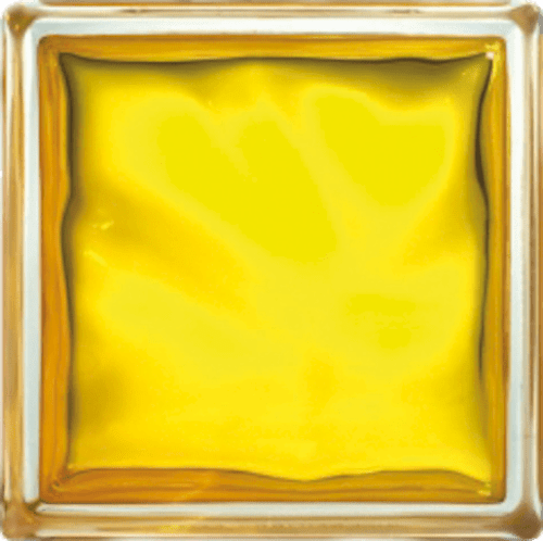 Luxfera Glassblocks yellow 19x19x8 cm sklo 1908WGL Glassblocks