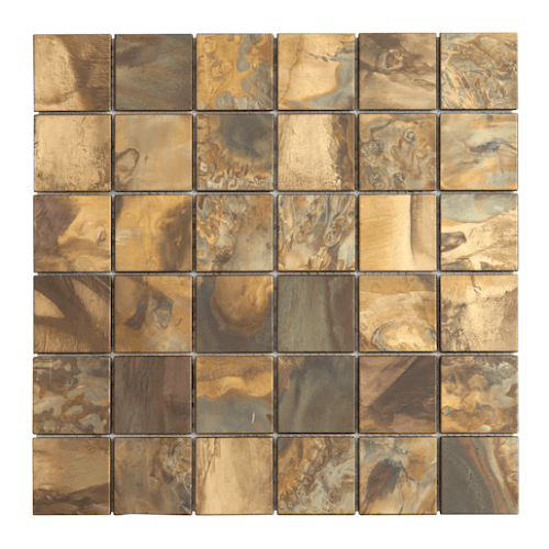 Měděná mozaika Premium Mosaic metalická hnědá 30x30 cm mat MOS4848CO Premium Mosaic