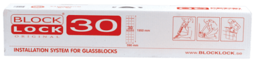 Montážní sada Glassblocks pro 30 tvárnic GBBLLOCK30 Glassblocks