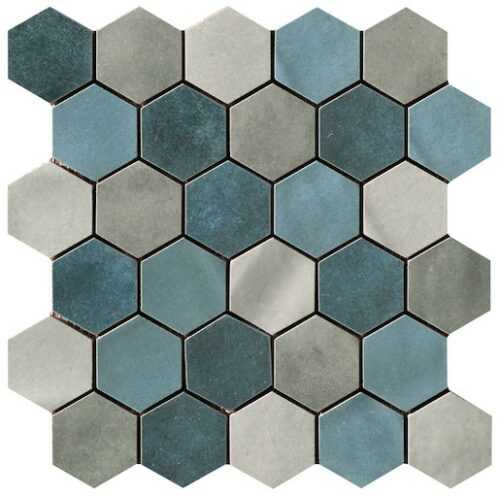 Mozaika Cir Materia Prima mix blue hexagon 27x27 cm lesk 10699191 Cir