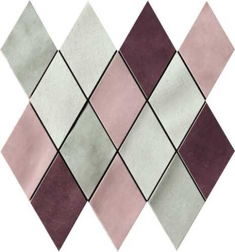 Mozaika Cir Materia Prima mix pink rombo 25x25 cm lesk 1069908 Cir