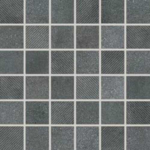 Mozaika Rako Form tmavě šedá 30x30 cm mat DDR05697.1 Rako