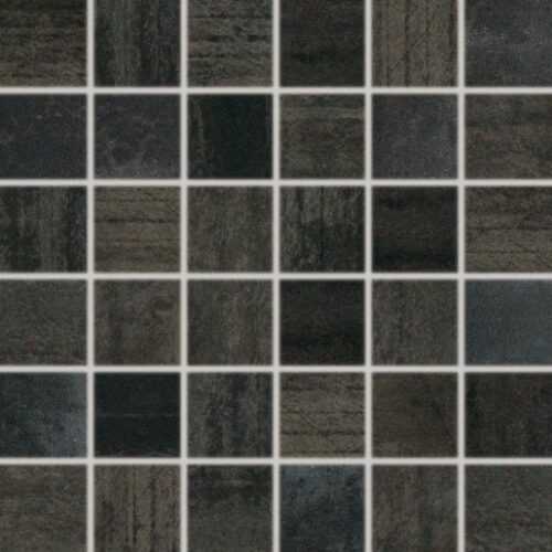 Mozaika Rako Rush černá 30x30 cm pololesk WDM06523.1 Rako