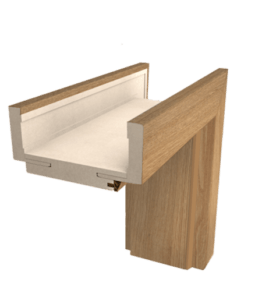 Obložková zárubeň Naturel 70 cm pro tloušťku stěny 14-16 cm jilm levá O4J70L Naturel