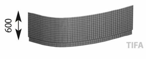 Panel k vaně Polysan EVIA 160 cm akrylát 12919 Polysan