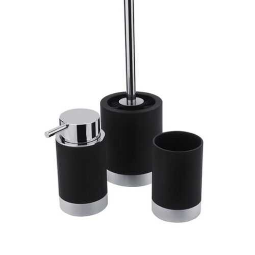 Sada koupelnových doplňků Nimco Lio černá/chrom LI 25000SET-90 NO BRAND