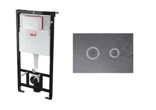 Set nádržky Alcaplast s tlačítkem METAL SIKOASME Alcaplast