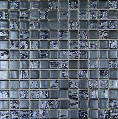 Skleněná mozaika Mosavit Bamboo antracita 50% 30x30 cm mat / lesk BAMBOOAN50 Mosavit