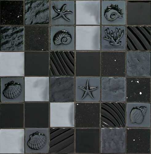 Skleněná mozaika Mosavit Marina negro 30x30 cm mat / lesk MARINANE Mosavit
