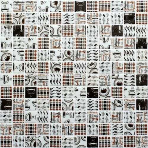 Skleněná mozaika Mosavit coffe time mix 30x30 cm mat COFFEETIMEMIX Mosavit